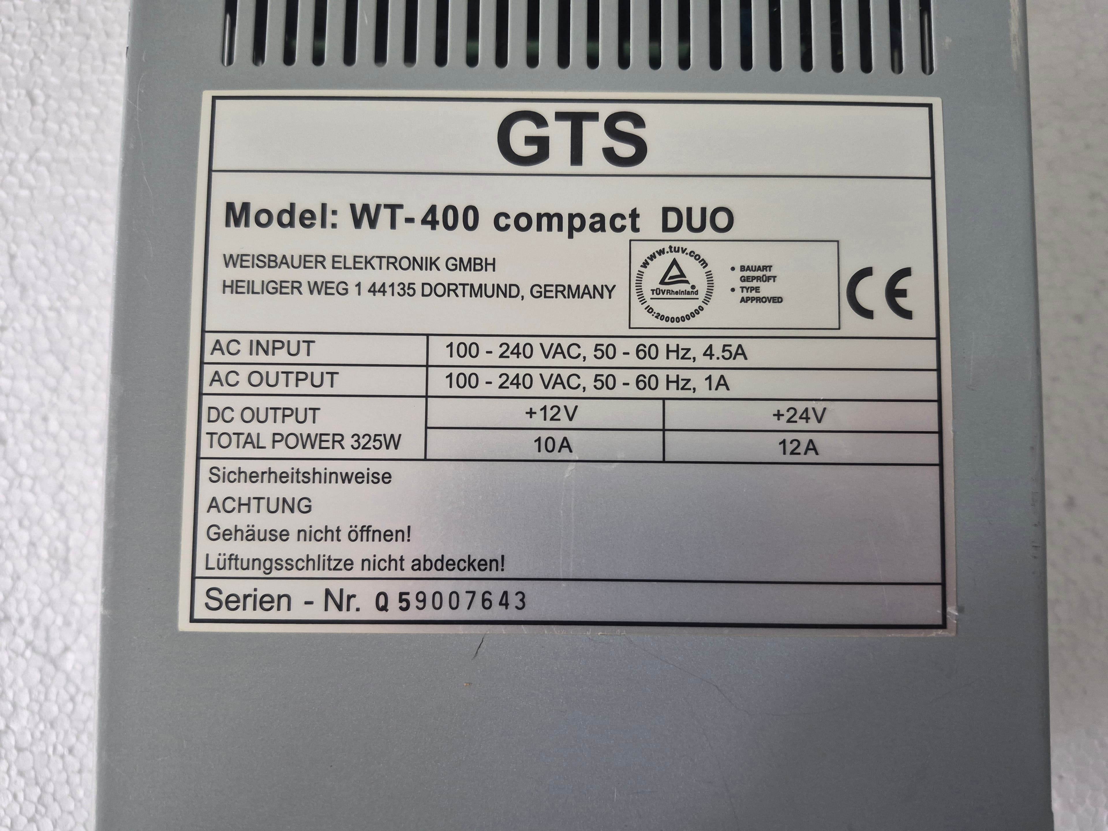 GTS WT-400 compact DUO - slika 3